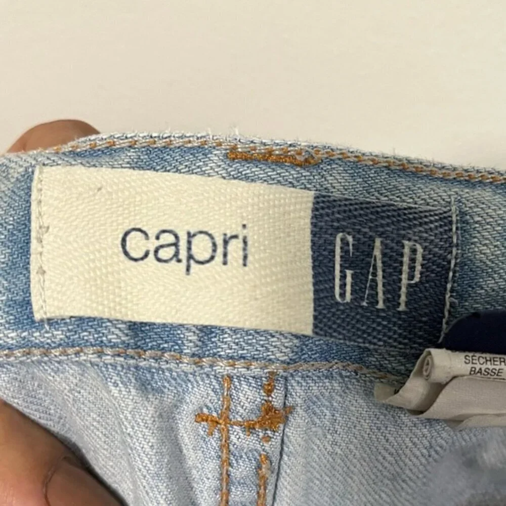 GAP Light Wash Capri Jeans Size 14 Kids
